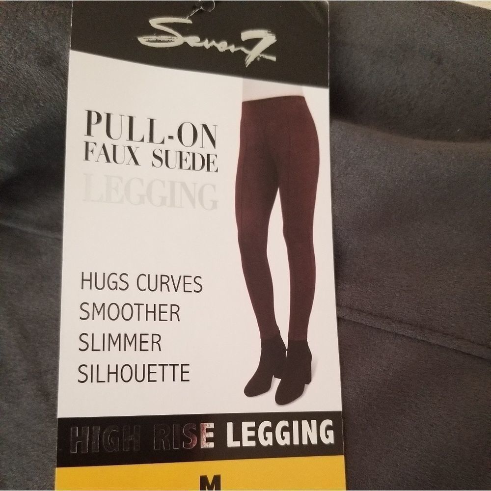 PULL ON FAUX SUEDE LEGGINGS